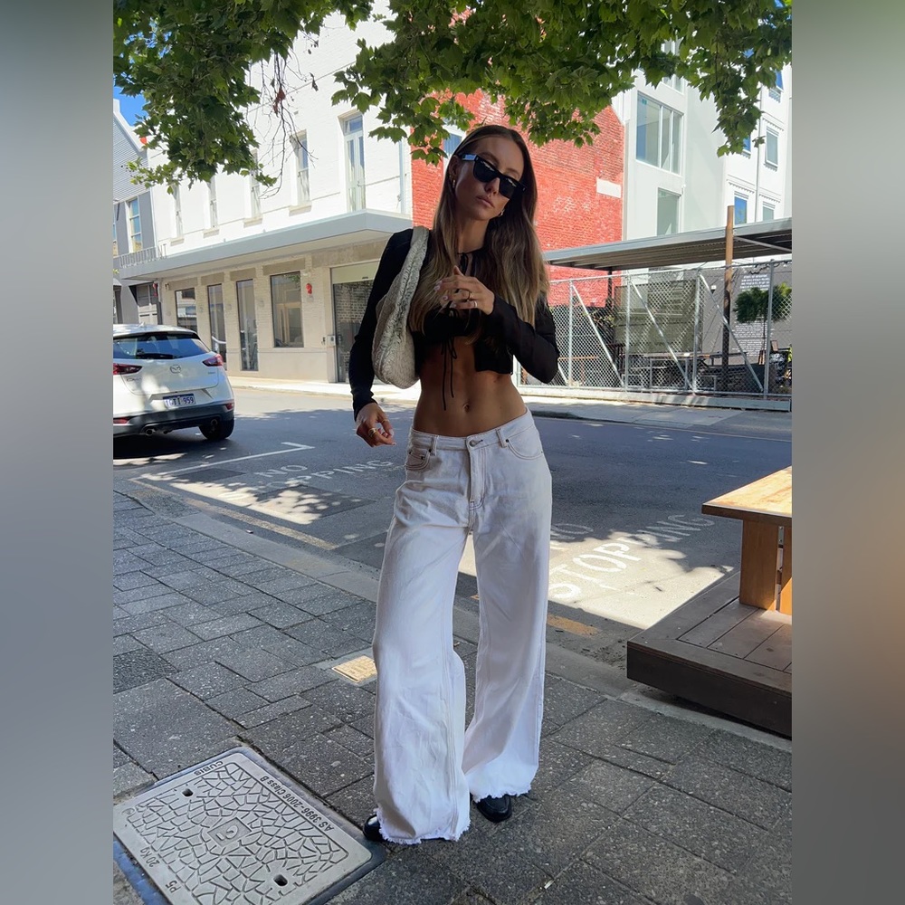 EIVISSA BAGGY JEANS PEARL